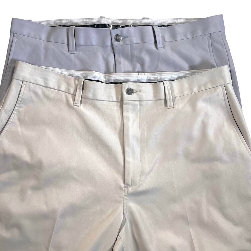 Callaway Golf Performance Pants Bundle | Khaki + Gray | Stretch Tech | 38x29